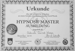 Hypnose Zertifikat Master Ausbildung